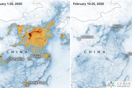 中国空气中的二氧化氮含量显著下降